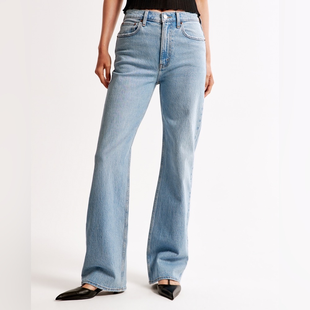 Abercrombie & Fitch High Rise Blue Jeans TALL 29 XLong